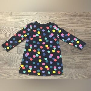Hanna Andersson Girls Polka Dot Long Sleeve Dress Organic Cotton Kids